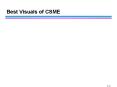 Best Visuals of CSME PowerPoint PPT Presentation