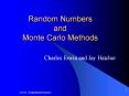 Random Numbers and Monte Carlo Methods PowerPoint PPT Presentation