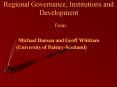 Regional Governance, Institutions and Development PowerPoint PPT Presentation