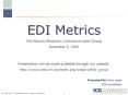 EDI Metrics PowerPoint PPT Presentation