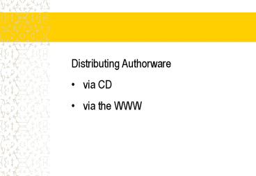 Distributing Authorware
