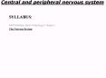 Central and peripheral nervous system PowerPoint PPT Presentation
