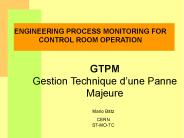 ENGINEERING PROCESS MONITORING FOR CONTROL ROOM OPERATION