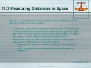 11.3 Measuring Distances in Space