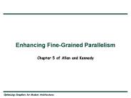 Enhancing FineGrained Parallelism
