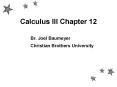 Calculus III Chapter 12 PowerPoint PPT Presentation