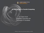 An Introduction to Parallel Computing
