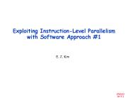 Exploiting InstructionLevel Parallelism with Software Approach
