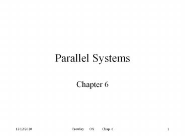 Parallel Systems presentation | free to download