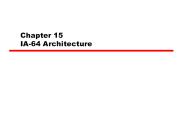 Chapter 15 IA-64 Architecture