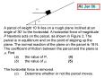 A parcel of weight 10 N lies on a rough plane inclined at an angle of 30 to the horizontal. Ahorizon PowerPoint PPT Presentation