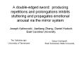 A doubleedged sword: producing repetitions and prolongations inhibits stuttering and propagates emot PowerPoint PPT Presentation