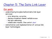 Chapter 5: The Data Link Layer