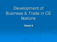 Development of Business