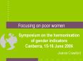 Focusing on poor women PowerPoint PPT Presentation