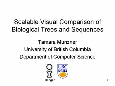 Scalable Visual Comparison of Biological Trees and Sequences