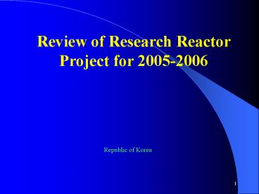 Presentation at Dalian, China