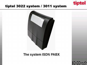 tiptel 3022 system 3011 system