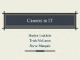 Careers in IT PowerPoint PPT Presentation