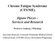 Chronic Fatigue Syndrome CFSME Jigsaw Pieces Services and Research