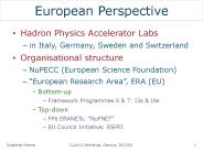 European Perspective