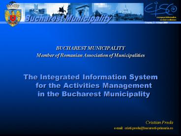 BUCHAREST MUNICIPALITY