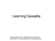 Learning Causality