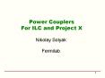 Power Couplers PowerPoint PPT Presentation