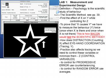 LAB 1: Measurement and Experimental Design