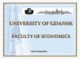 UNIVERSITY OF GDANSK PowerPoint PPT Presentation