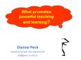 What promotes powerful teaching and learning PowerPoint PPT Presentation