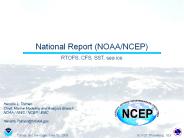 National Report NOAANCEP