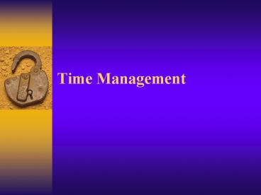 Time Management