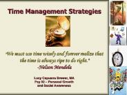 Time Management Strategies