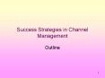 Success Strategies in Channel Management PowerPoint PPT Presentation