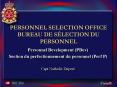 PERSONNEL SELECTION OFFICE BUREAU DE SLECTION DU PERSONNEL PowerPoint PPT Presentation