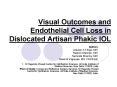 Visual Outcomes and Endothelial Cell Loss in Dislocated Artisan Phakic IOL PowerPoint PPT Presentation