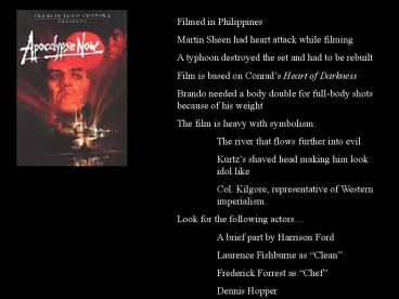 Filmed in Philippines