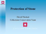 Protection of Stone