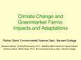 Climate Change and Greenmarket Farms: Impacts and Adaptations PowerPoint PPT Presentation