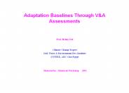 Adaptation Baselines Through V