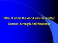Men of whom the world was not worthy PowerPoint PPT Presentation