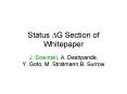 Status DG Section of Whitepaper PowerPoint PPT Presentation
