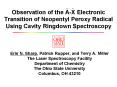 Observation of the AX Electronic Transition of Neopentyl Peroxy Radical Using Cavity Ringdown Spectr PowerPoint PPT Presentation