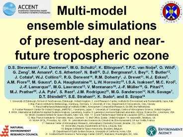Atmospheric Chemistry and Climate