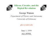 Silicon, Circuits, and the Digital Revolution