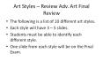 Art Styles  PowerPoint PPT Presentation
