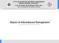 Basics of International Management PowerPoint PPT Presentation