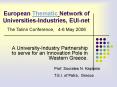 European Thematic Network of UniversitiesIndustries, EUInet PowerPoint PPT Presentation