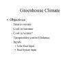 Greenhouse Climate PowerPoint PPT Presentation